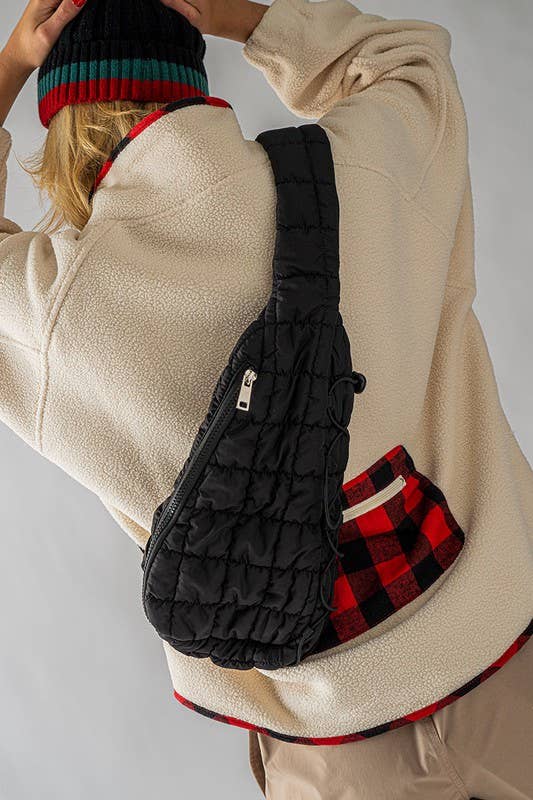 CROSSBODY QUILTED SLING BAG