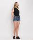 HIGH RISE DOUBLE BUTTON CUFF SHORTS