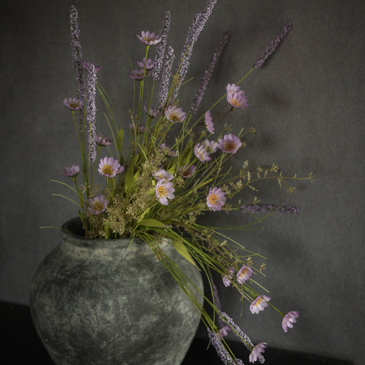 24" DARK PURPLE WILDFLOWER SPRAY