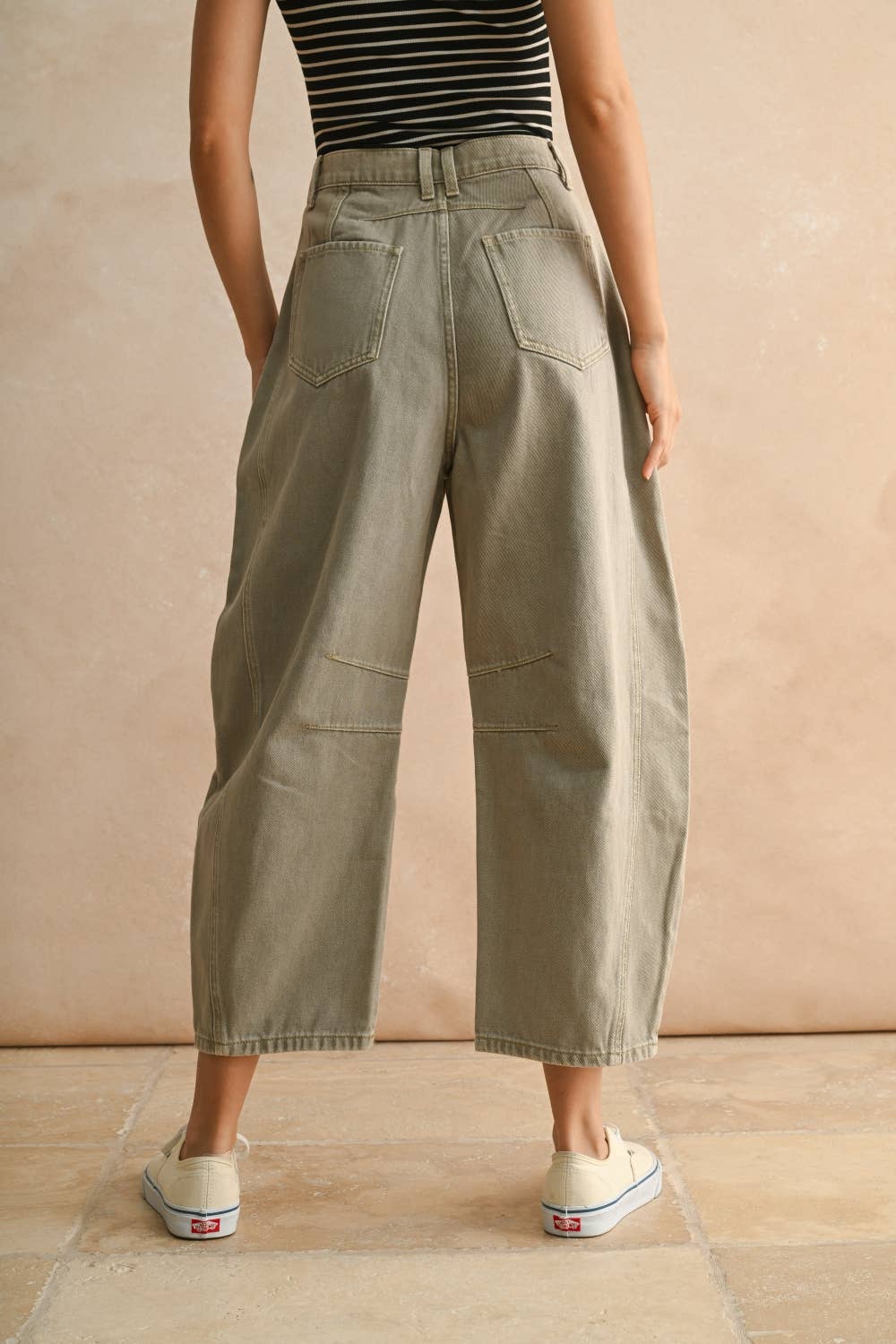 Evergreen Barrel Pants