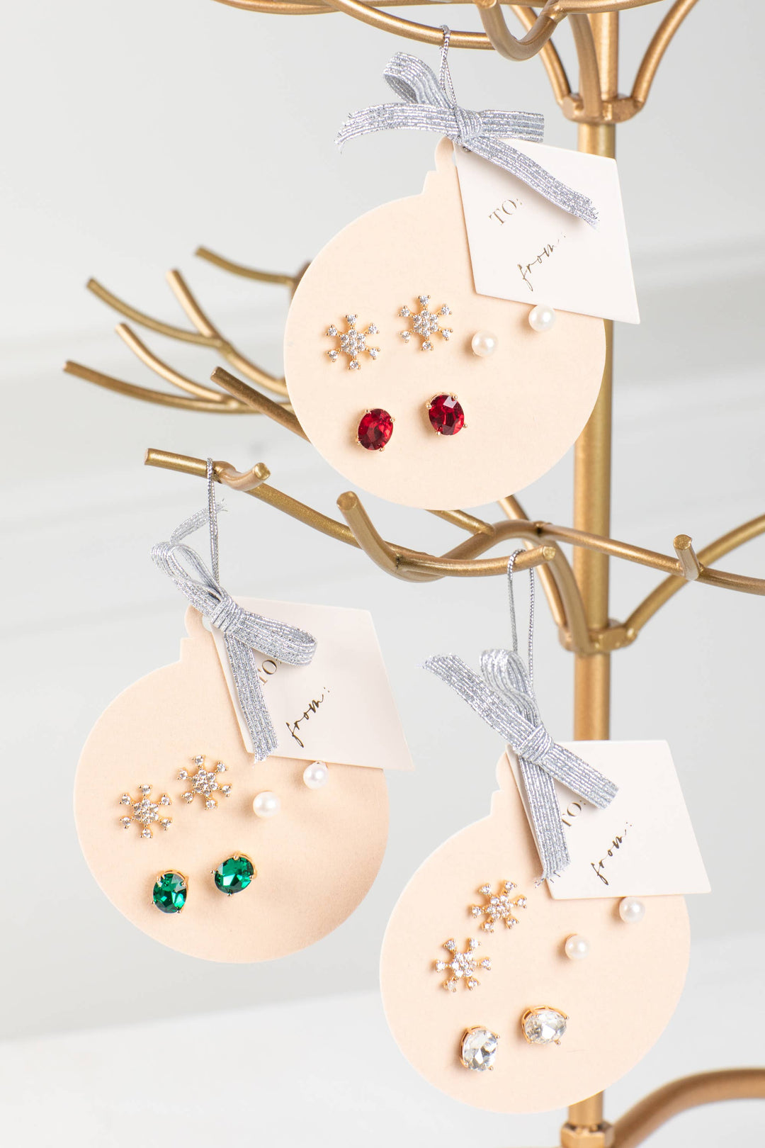 Clara Holiday Ornament Earring Trio