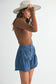 The Camille Mock Neck — Caramel