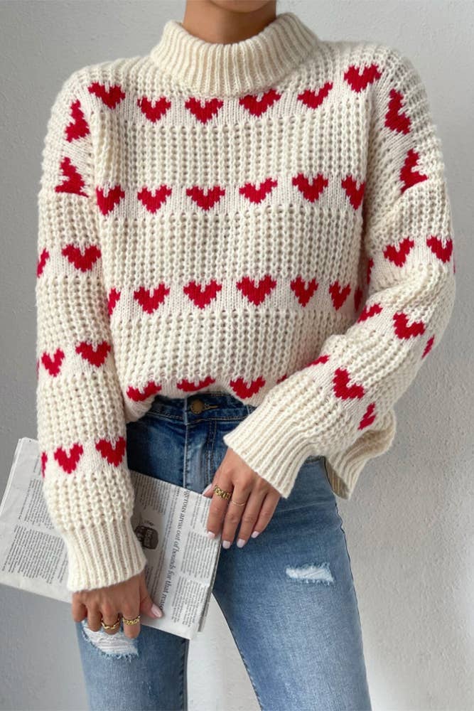 Valentine's Day Hearts Sweater