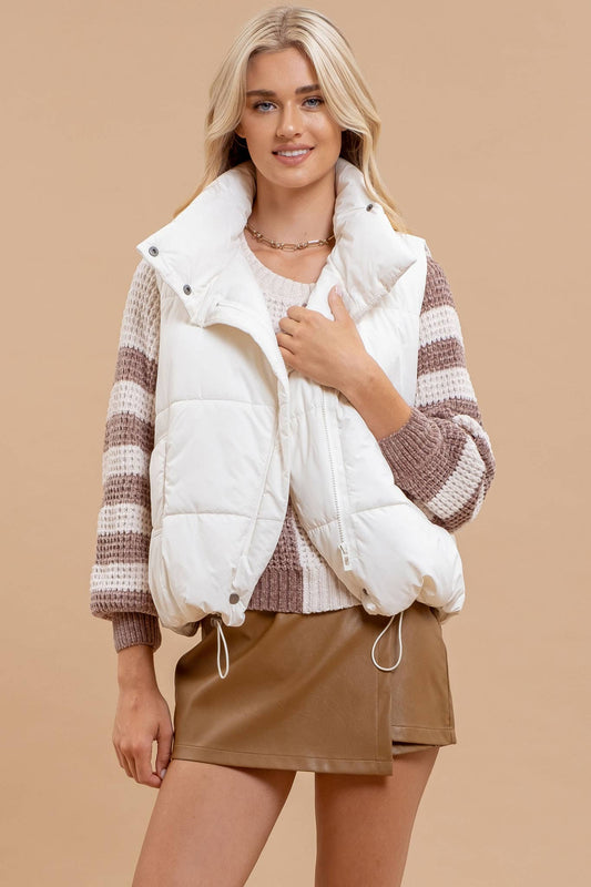 HIGH NECK PUFFER VEST