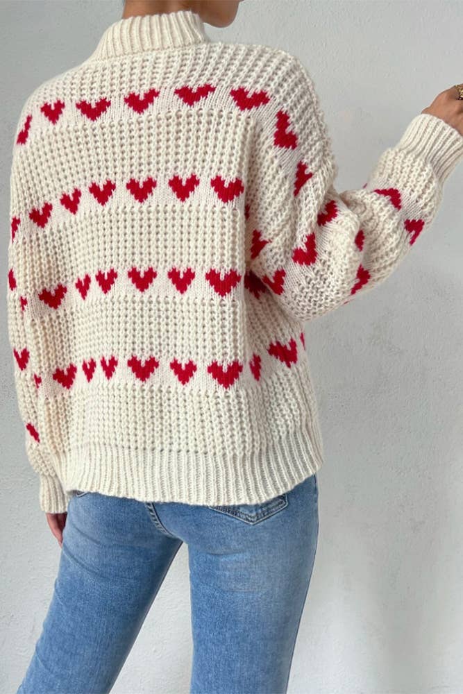 Valentine's Day Hearts Sweater