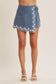 The Wildflower Denim Skort