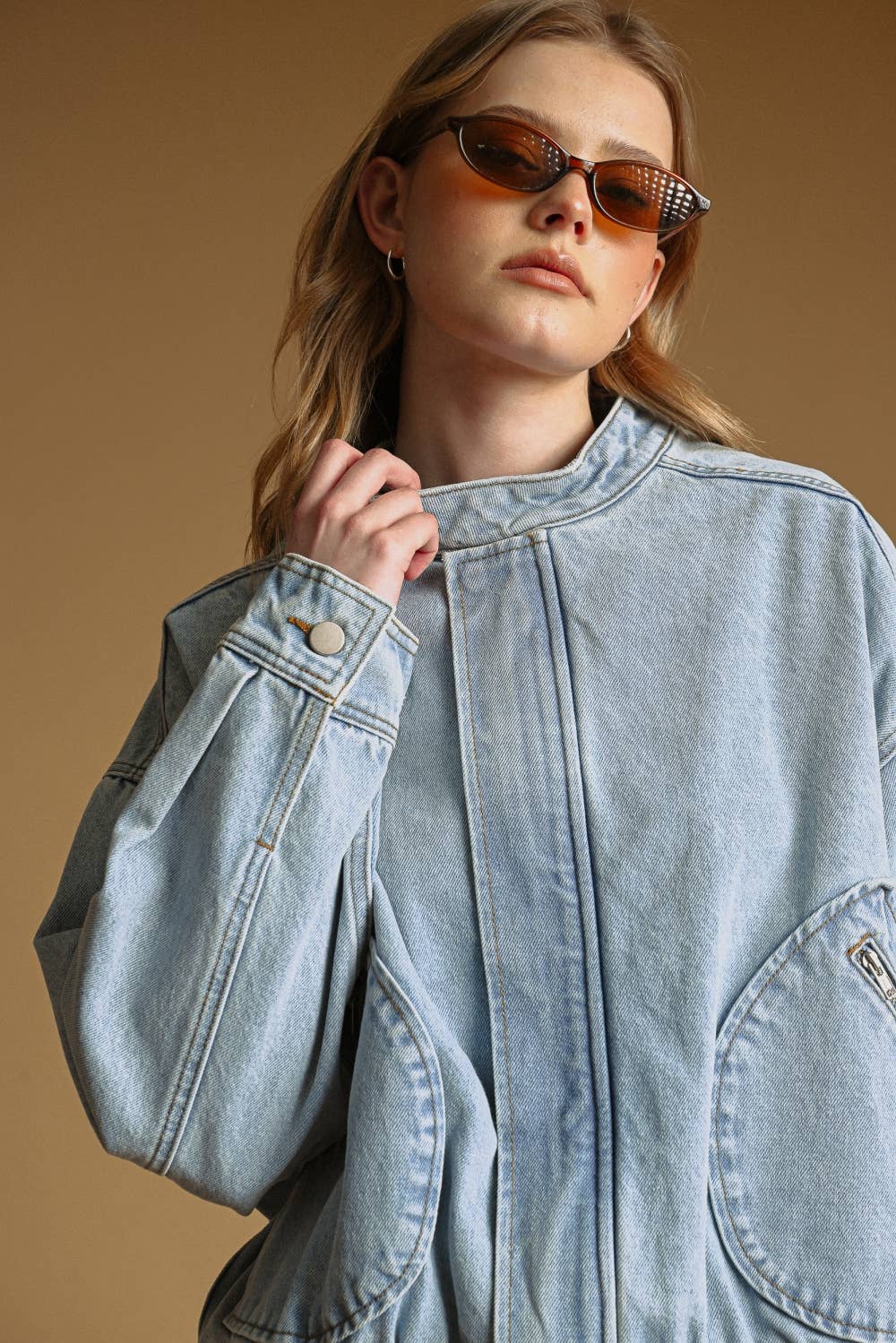 The Collins Denim Bomber