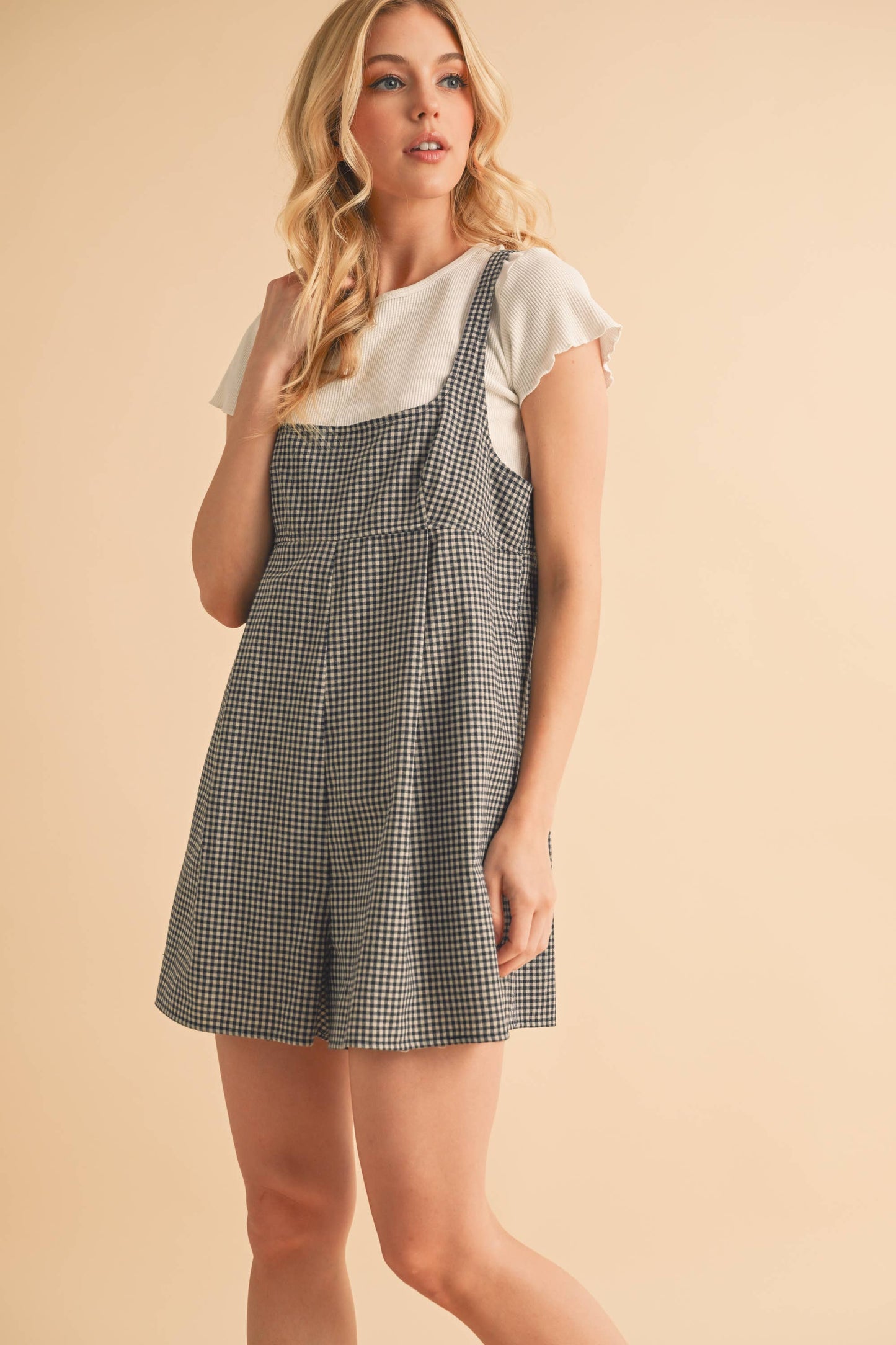 The Sutton Gingham Romper
