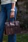 The Windsor Wicker Handbag — Chocolate