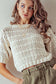 HOLLOW OUT CROCHET KNIT TOP