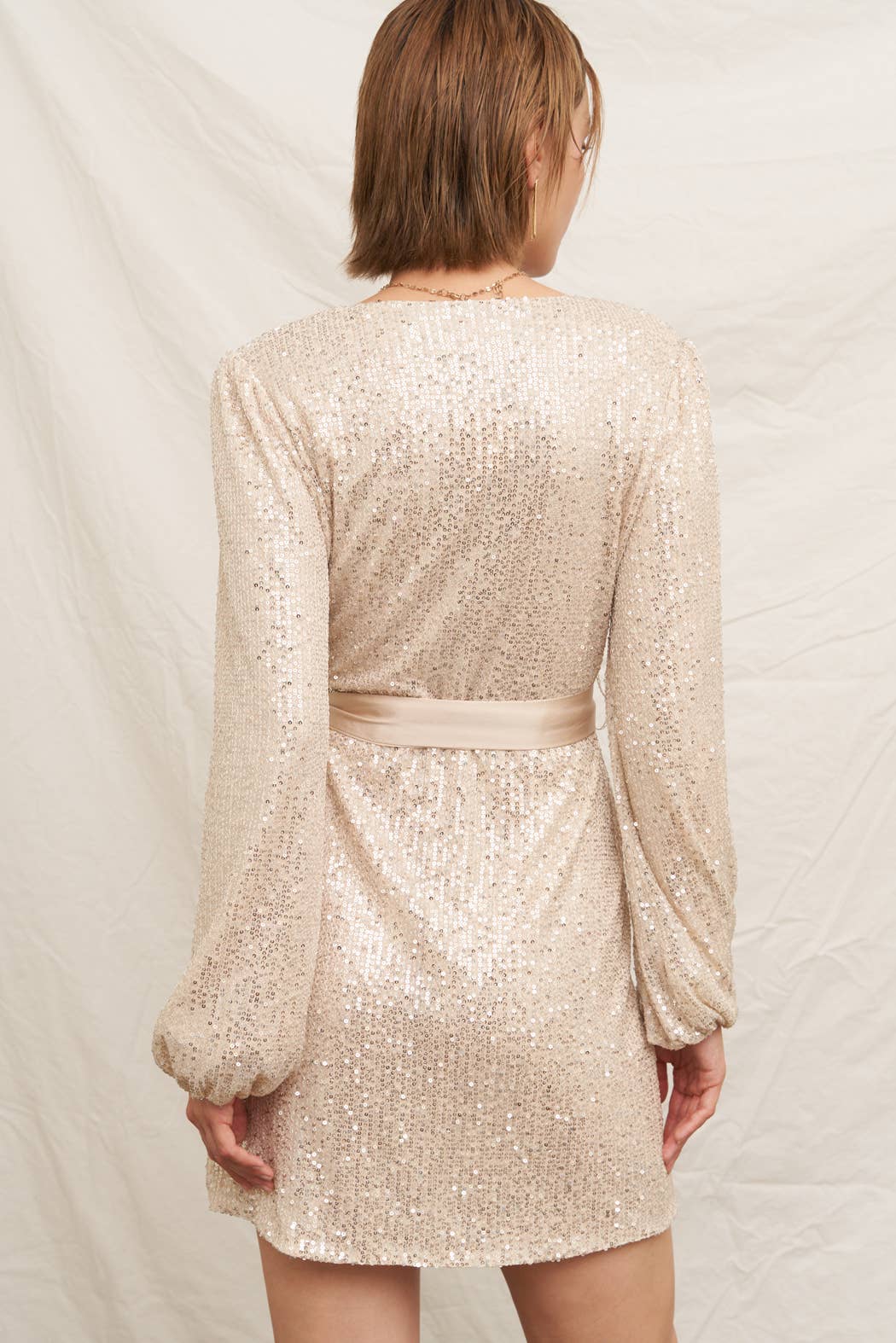 Chic & Sparkly Belted Dress