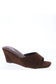 The Margaux Suede Wedge — Chocolate
