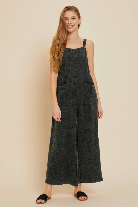 EFFORTLESS MINERAL-WASHED OVERALL