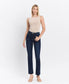 HIGH RISE MINI BOOTCUT JEANS