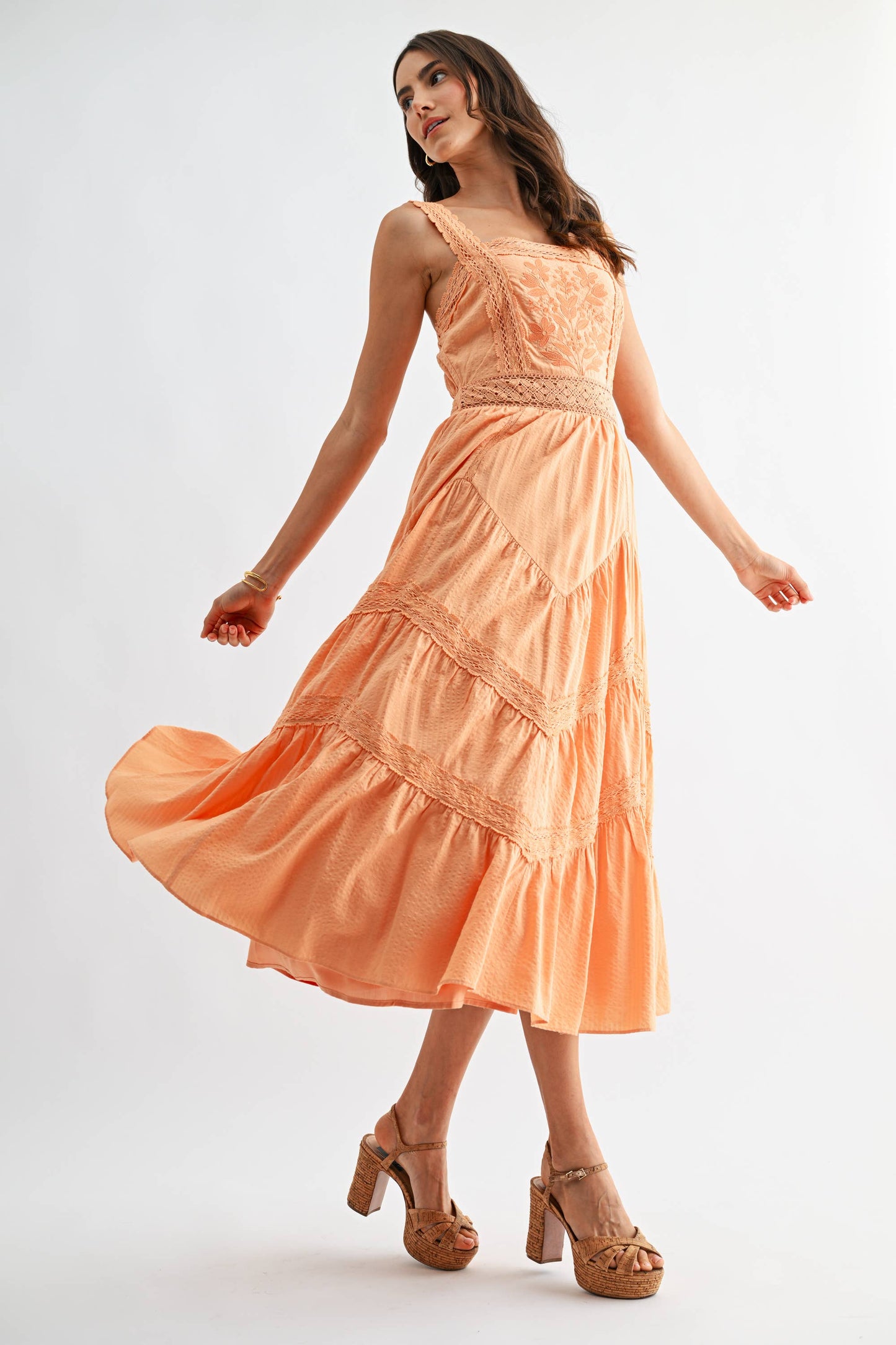 Apricot Serenade Dress 🍑✨
