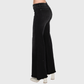 HIGH RISE BLACK WASHED WIDE LEG FLARE JEANS