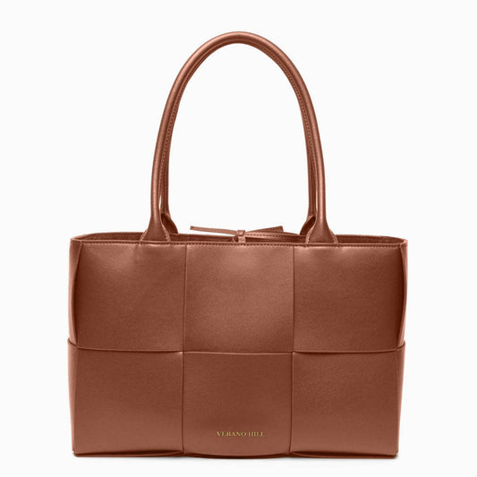 Karine Medium Tote Bag: Caramel