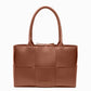 Karine Medium Tote Bag: Caramel