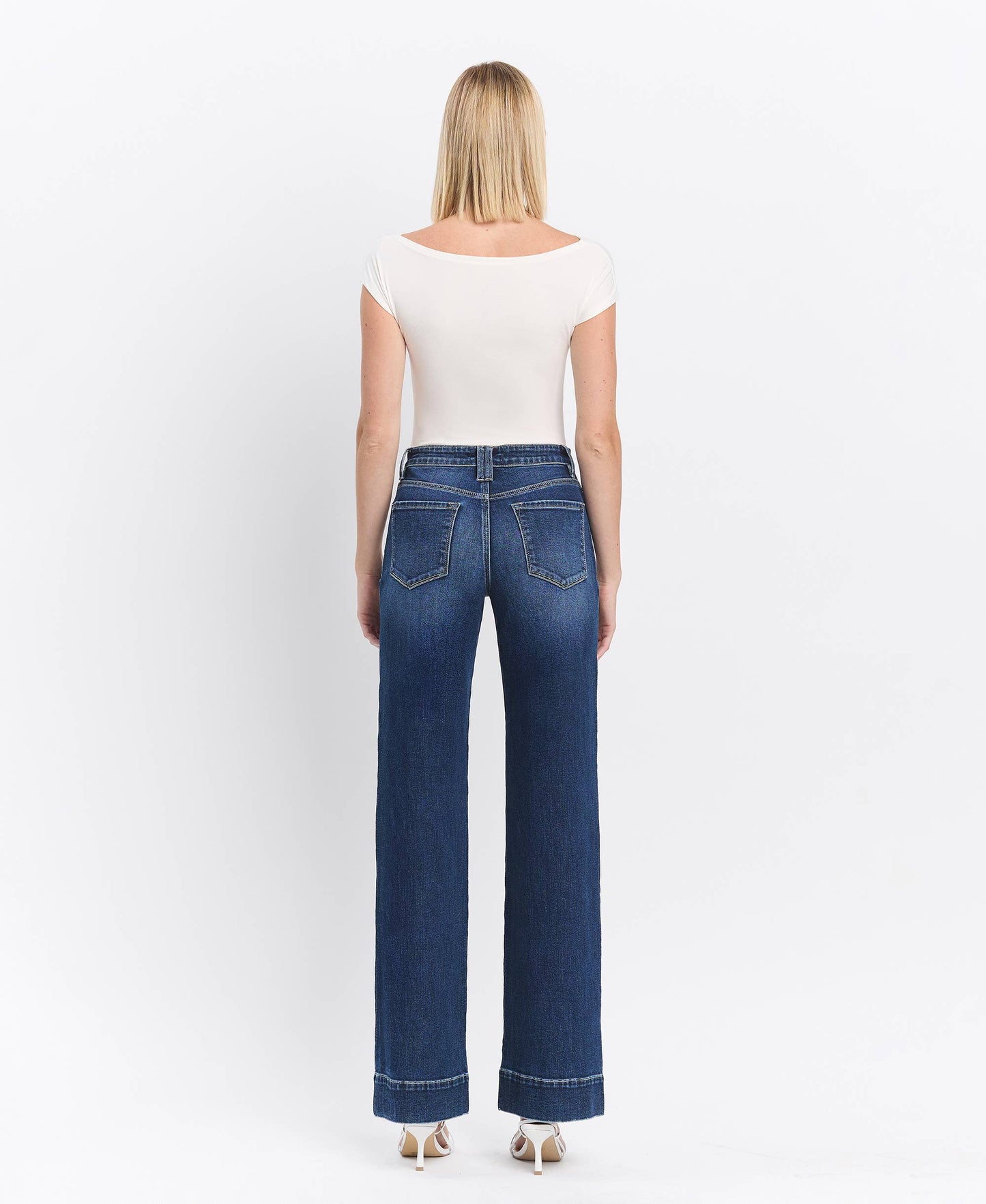 HIGH RISE TROUSER WIDE JEANS