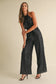 Feather Sequin Halter Jumpsuit