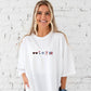 Red, White & Bow Tee