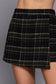 The Ivy Wrap Plaid Skort