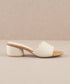 The Paloma Beige | Low Heeled Sandal