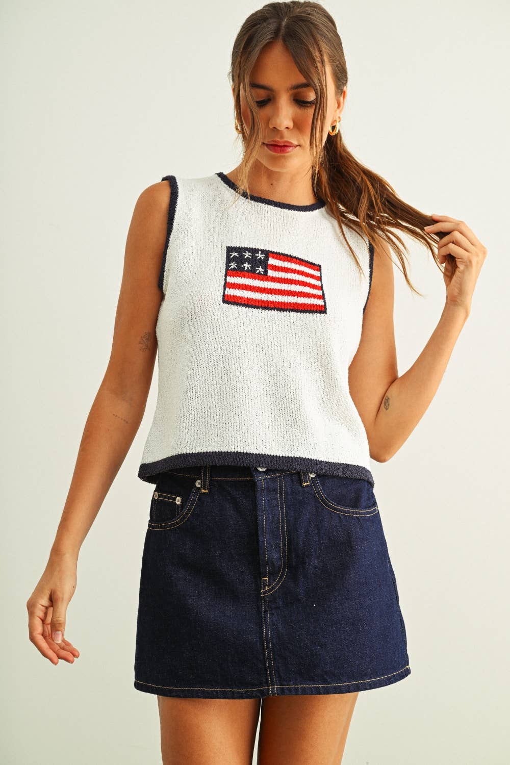The Stars & Stripes Knit Top