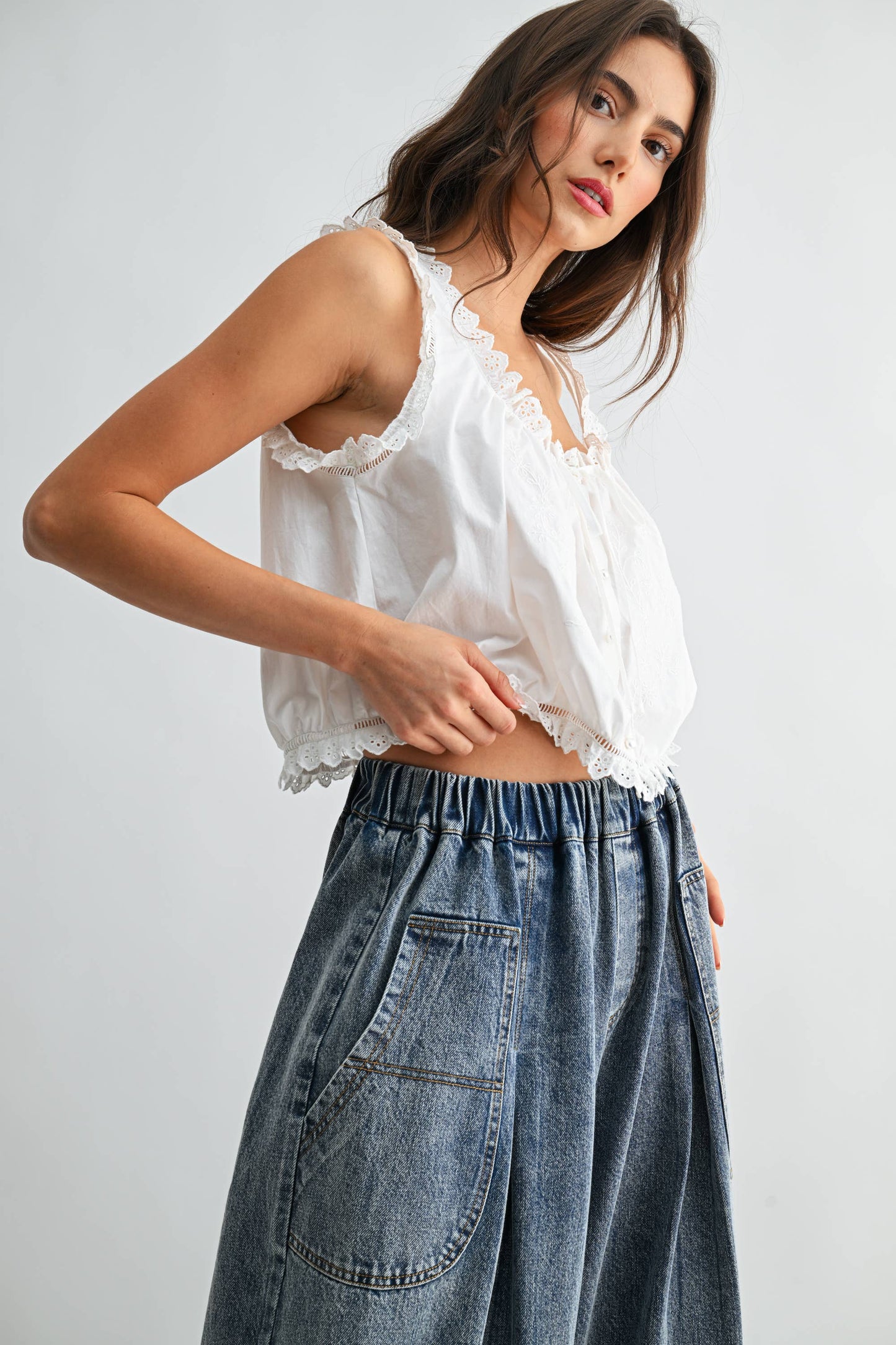 The Garden Society Embroidered Top
