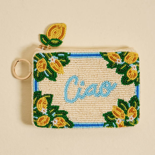 Handcrafted Beaded Pouch–Ciao