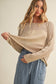 Mustard Seed - Sheer Knit Dropped Shoulder Pullover
: DK. TAUPE / L