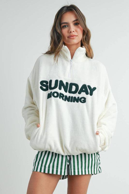 Sunday Morning Half-Zip Pullover Sweatshirt