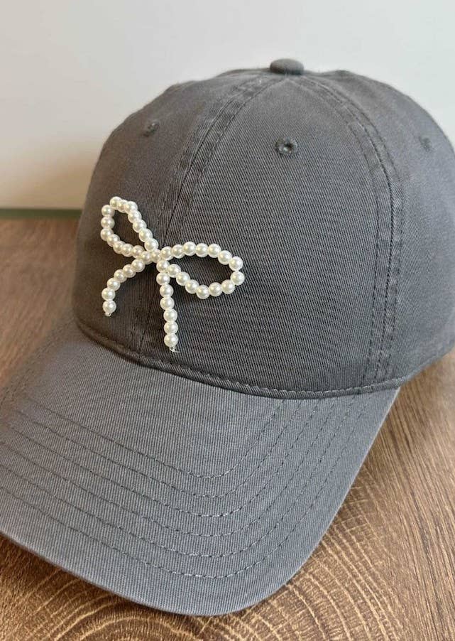 Pearl Bow Baseball Cap