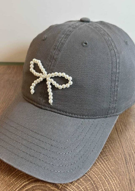 Pearl Bow Baseball Cap