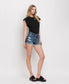 HIGH RISE DOUBLE BUTTON CUFF SHORTS