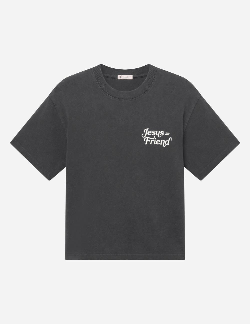 What a Friend in Jesus Heavyweight Tee — Black