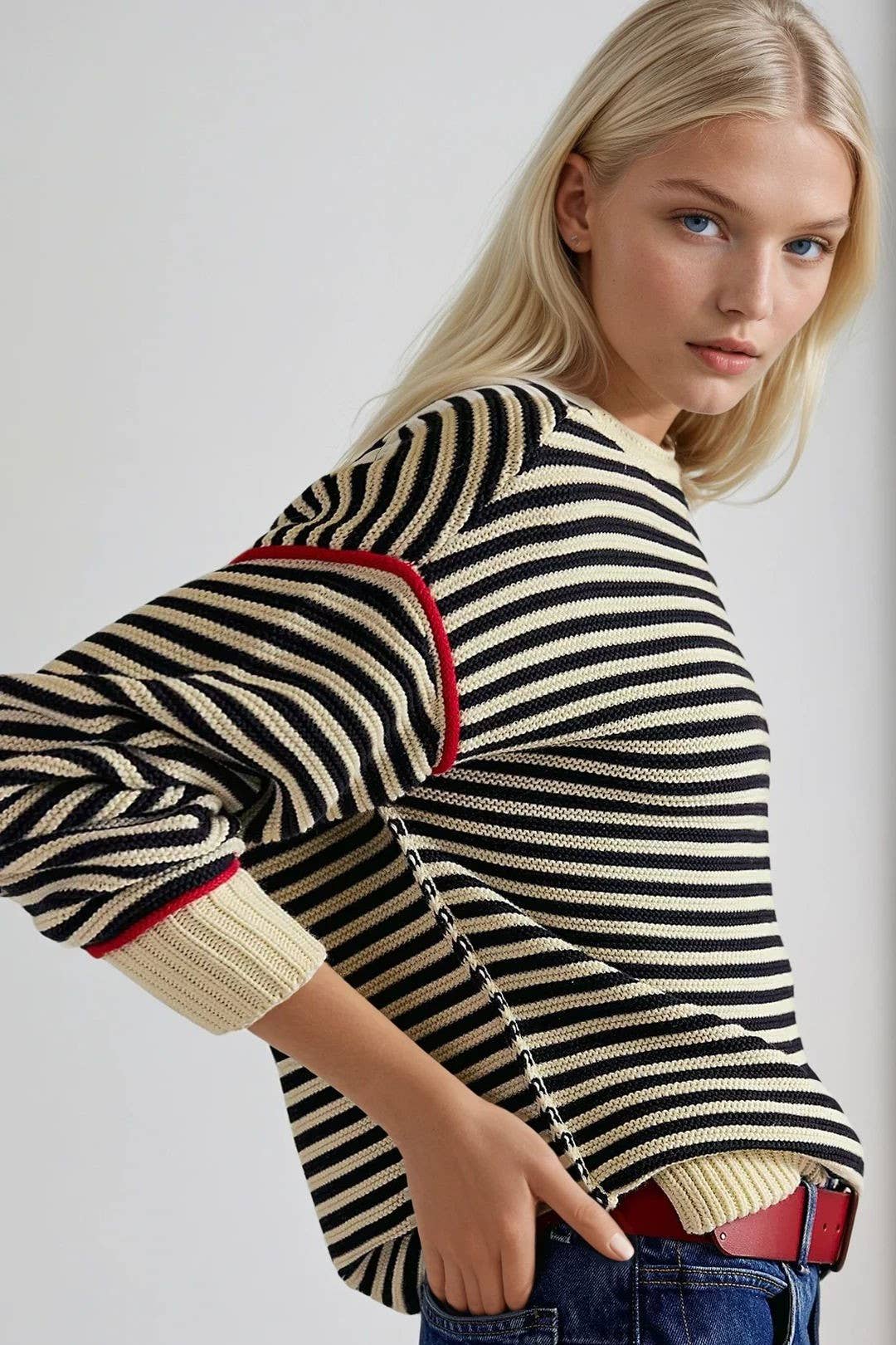 Parisian Stripe Pullover