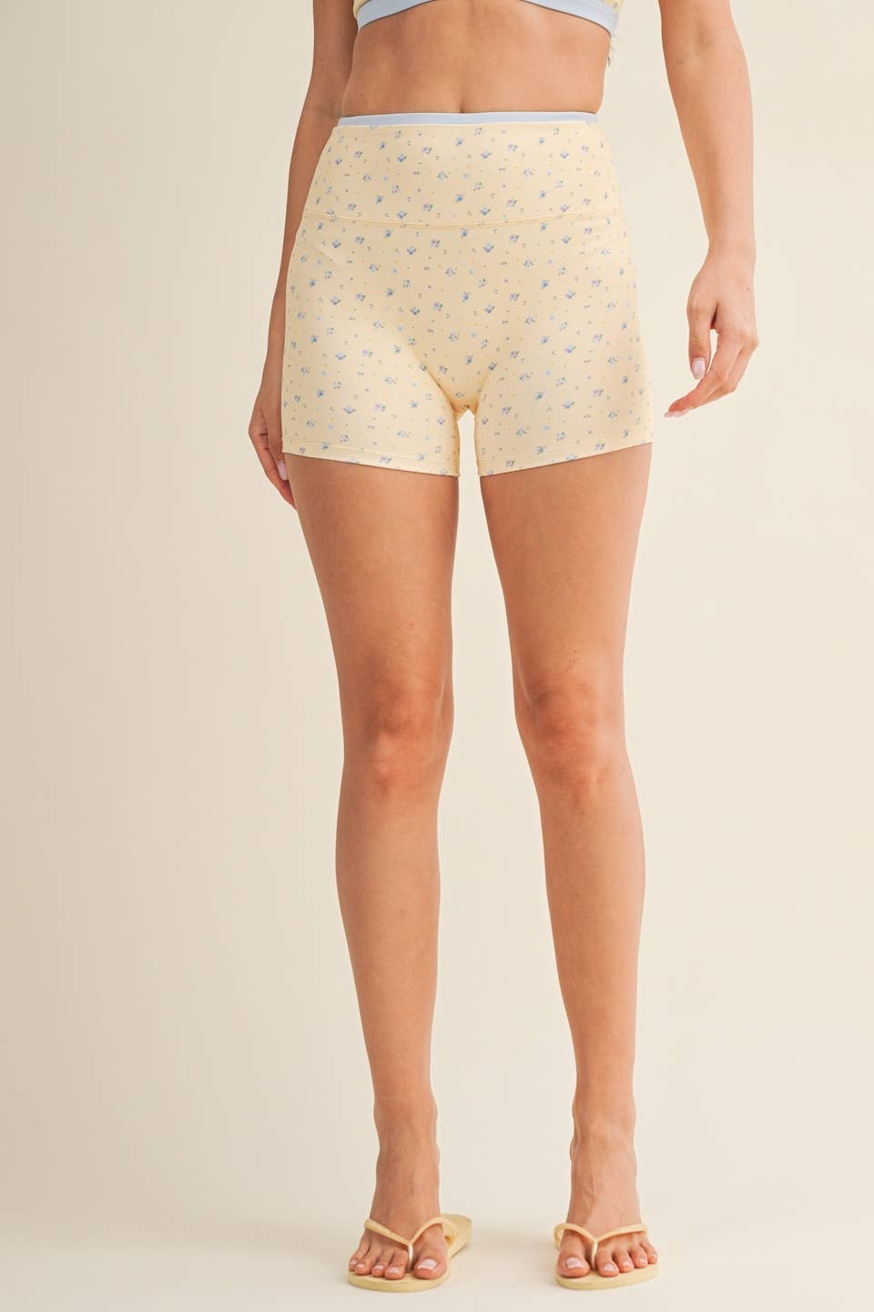 Lemon Blossom Biker Shorts 🍋💙