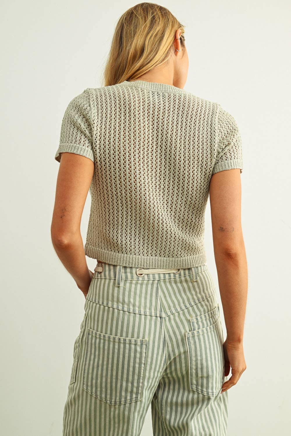 The Sage Blossom Knit Top