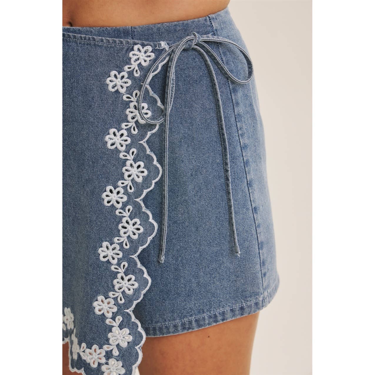 The Wildflower Denim Skort
