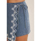The Wildflower Denim Skort