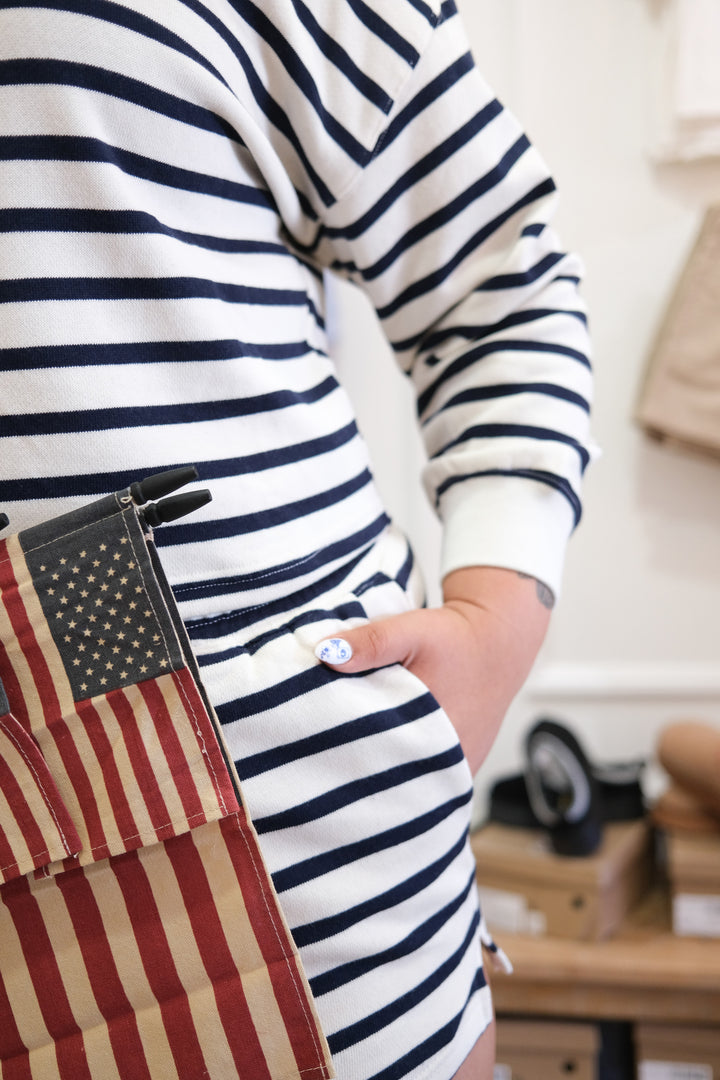 Navy Stripe Top