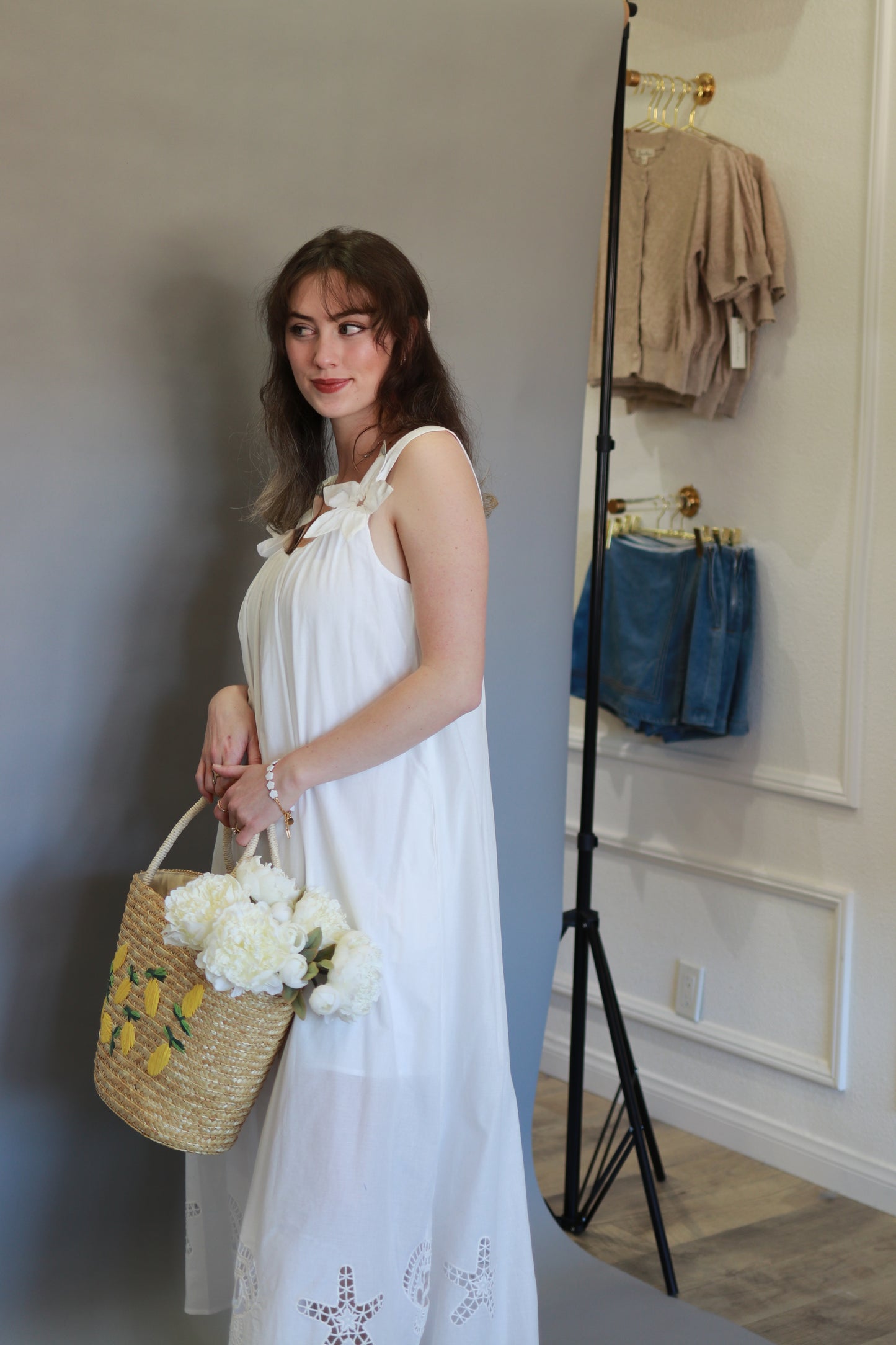 The White Orchid Maxi Dress