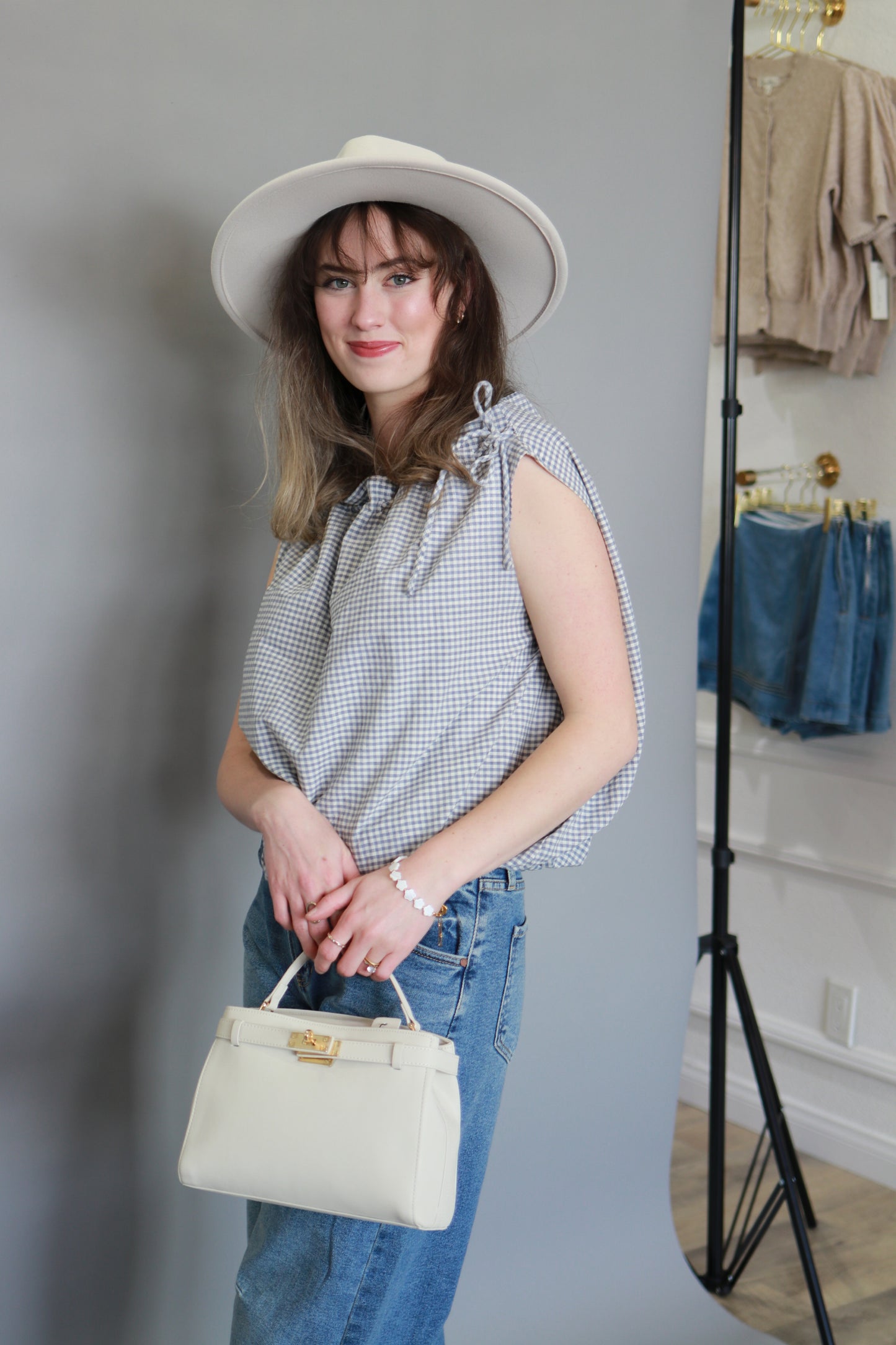 The Gingham Grace Bubble Top