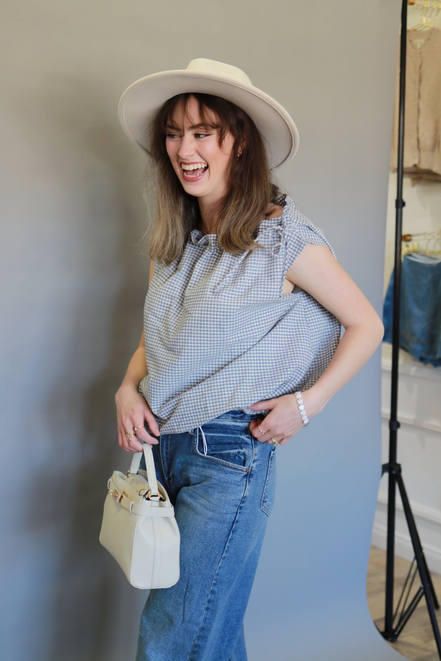 The Gingham Grace Bubble Top