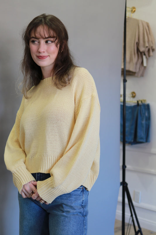 The Butter Bloom Sweater Top