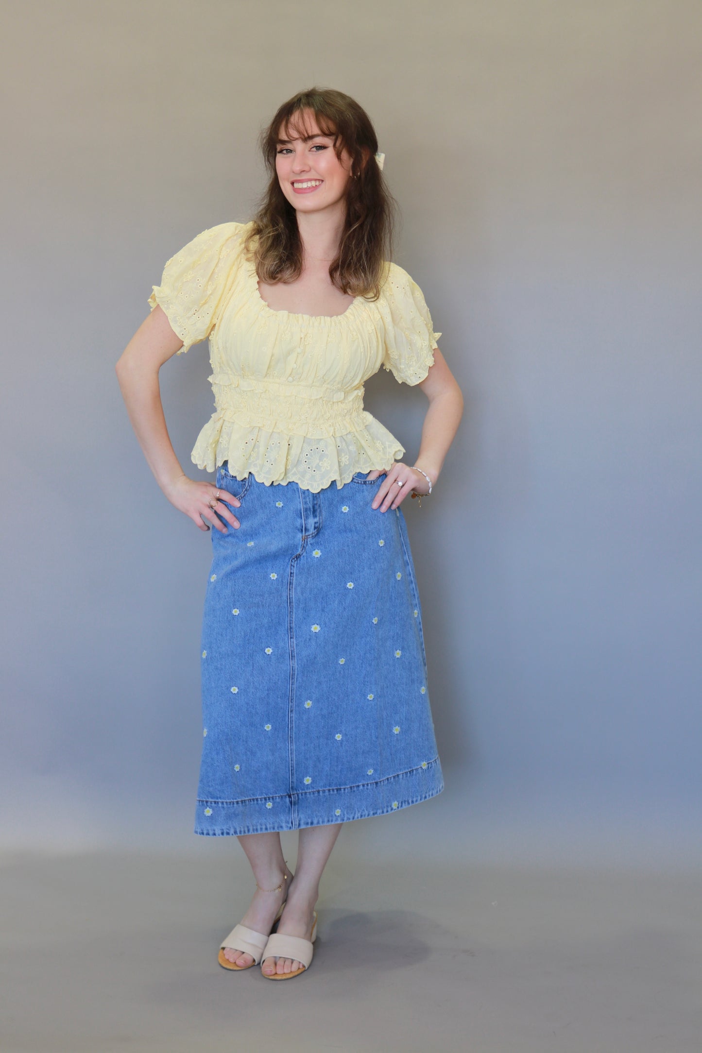 The Golden Hour Peplum Blouse