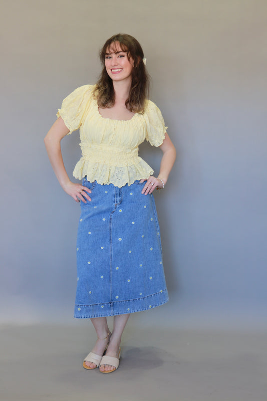 The Golden Hour Peplum Blouse