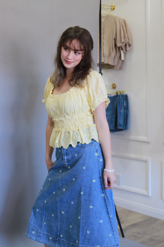 The Golden Hour Peplum Blouse