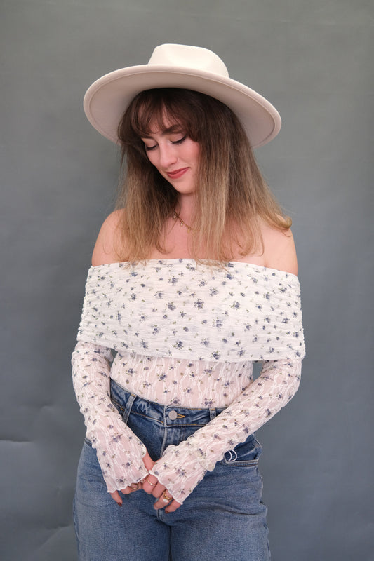 The Petal Whisper Lace Bodysuit